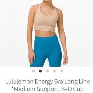 Lululemon longline energy bra